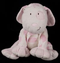 Kids Preferred Puppy Dog Polka Dots Plush Lovey Stuffed Animal